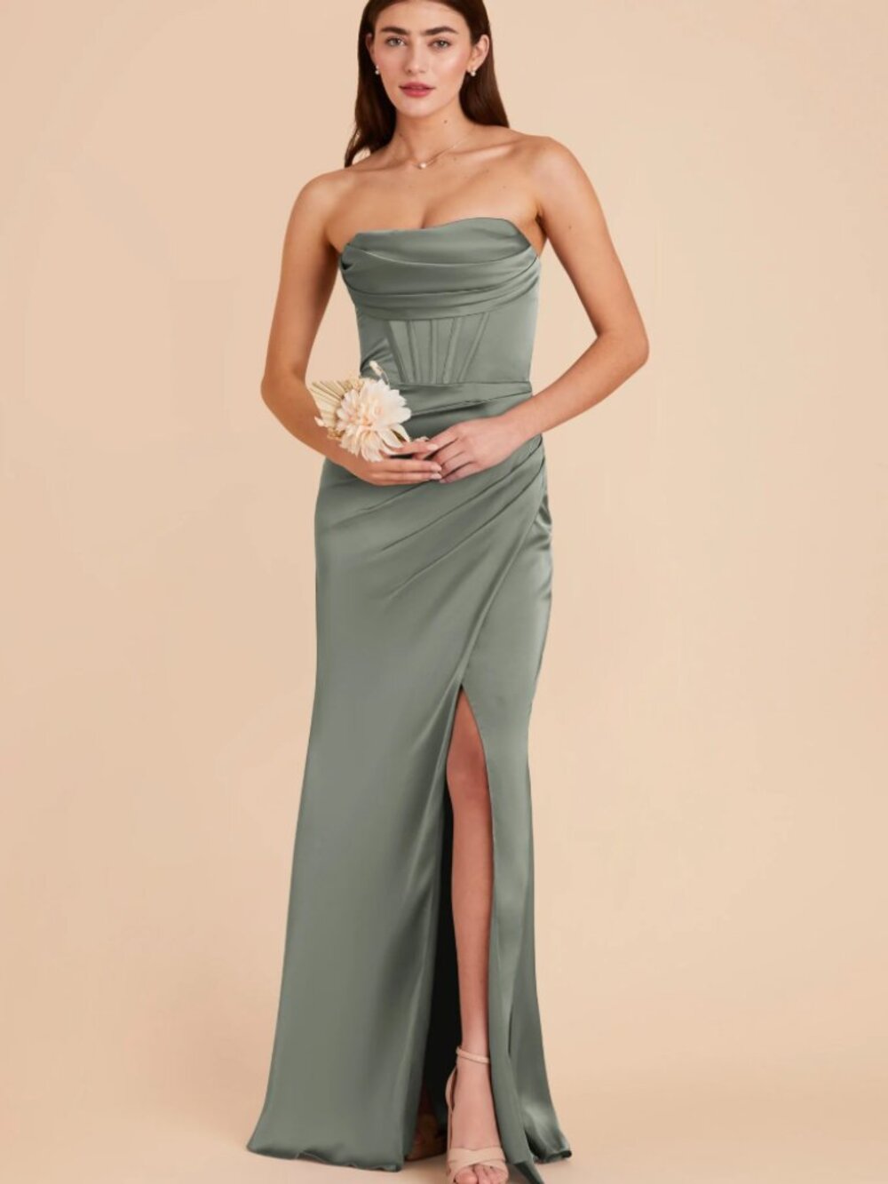NWT Carrie Matte Sea Glass Medium (M) Birdy Grey Bridesmaid Wedding Guest Dress